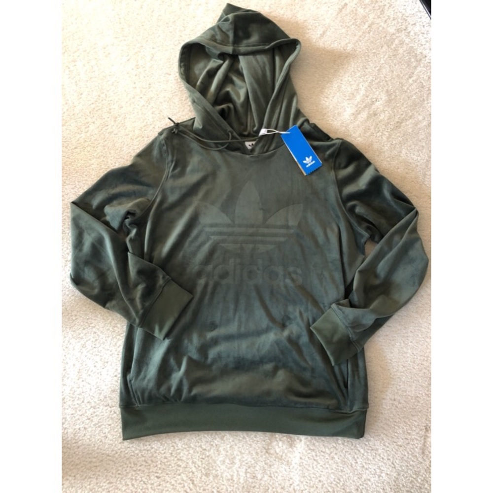 Adidas Stretch Velour Sweatshirt. Small. New!